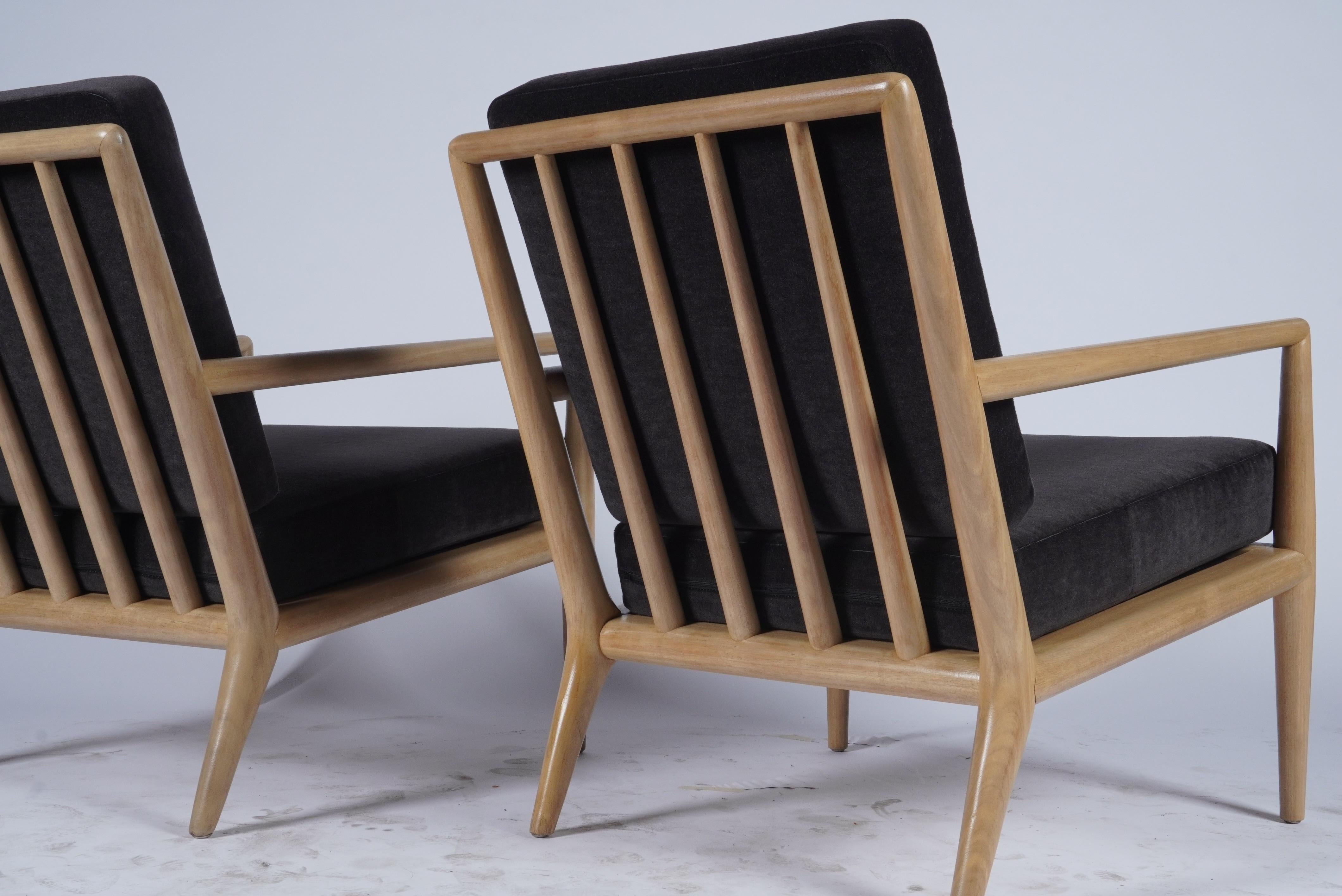Paire de chaises longues de T.H Robsjohn-Gibbings pour Widdicomb en vente 1