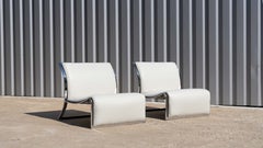 Pair Lounge Chairs by Vittorio Introini for Saporiti, Italy