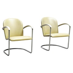 Pair lounge chairs model 414 by WH Gispen model 414