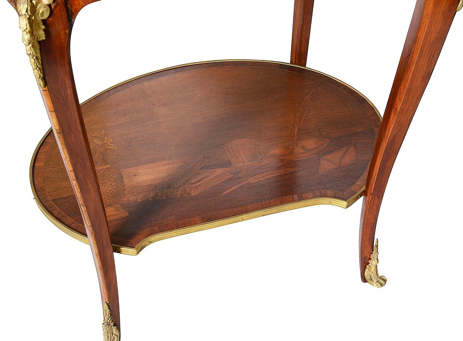 Paire de tables d'appoint en marqueterie de style Louis XVI, d'après Charles Topino. en vente 1