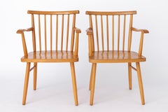 Pair Lübke Chairs 1950s Vintage Germany