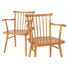 Paire de chaises Lübke 1950s Vintage Allemagne