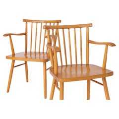 Pair Lübke Chairs 1950s Vintage Germany