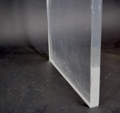 Pair of Lucite Waterfall Side Tables