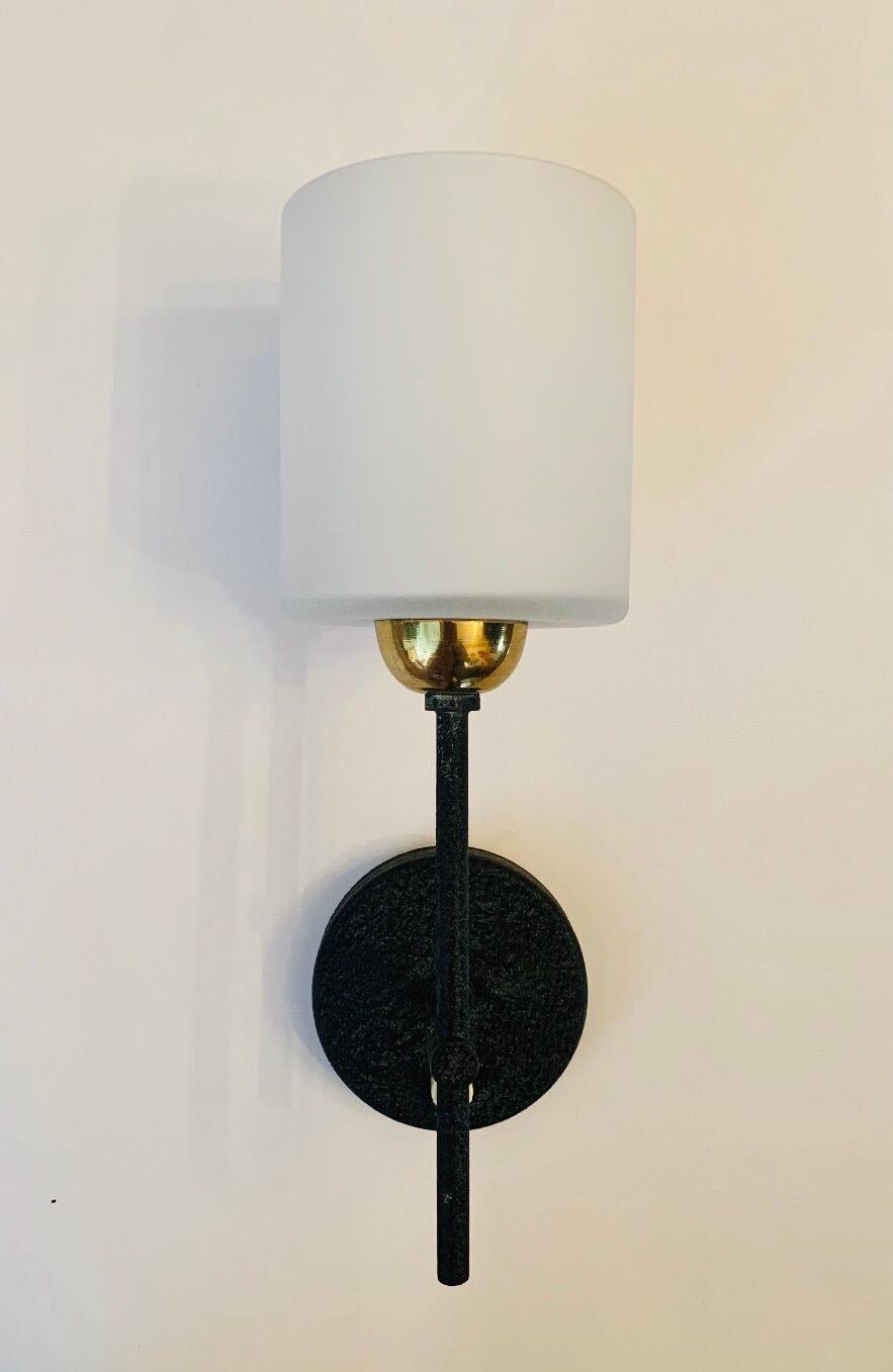Mid-Century Modern Pair of Lunel French 1960s Wall Lights For Sale