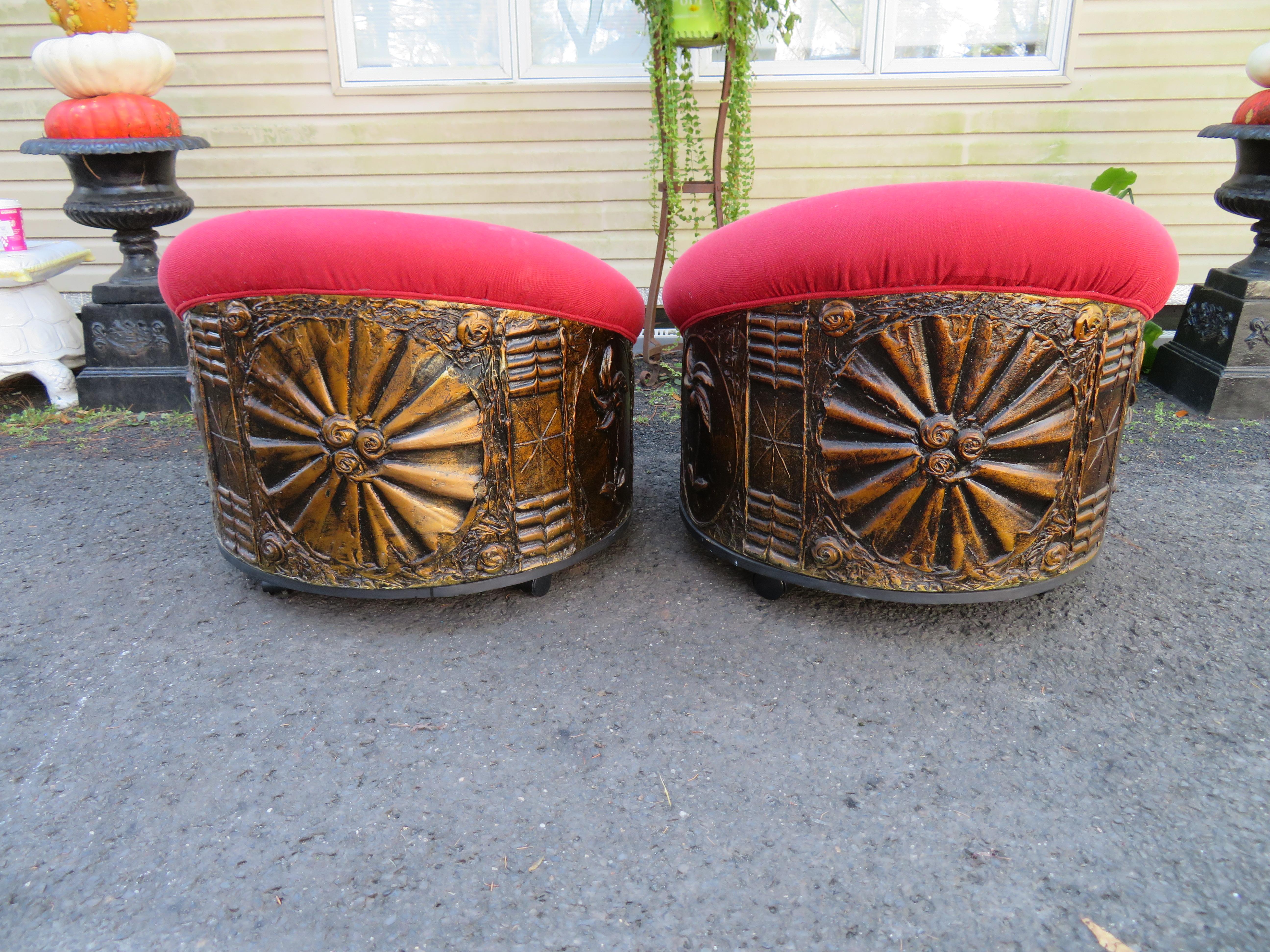 Magnificent Adrian Pearsall Brutalist Pod Lounge Chairs Mid-Century Modern, Pair For Sale 10