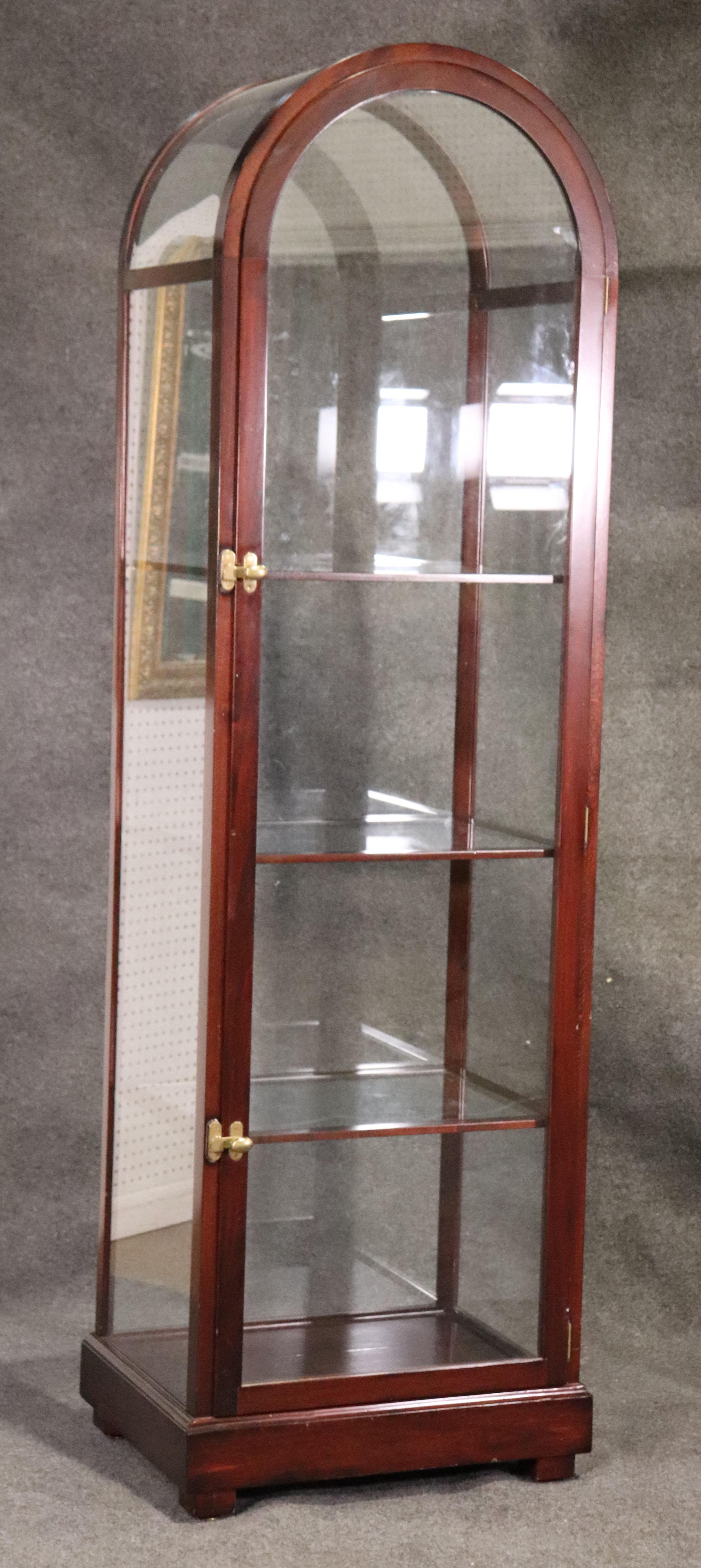 arched display cabinet
