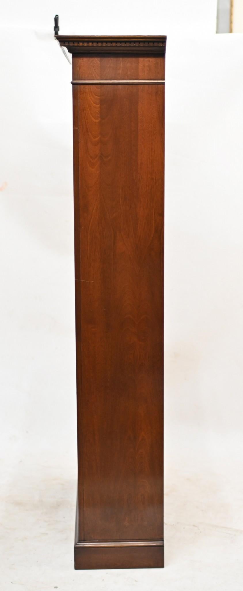 Pair Mahogany Bookcases Open Front Sheraton For Sale 4