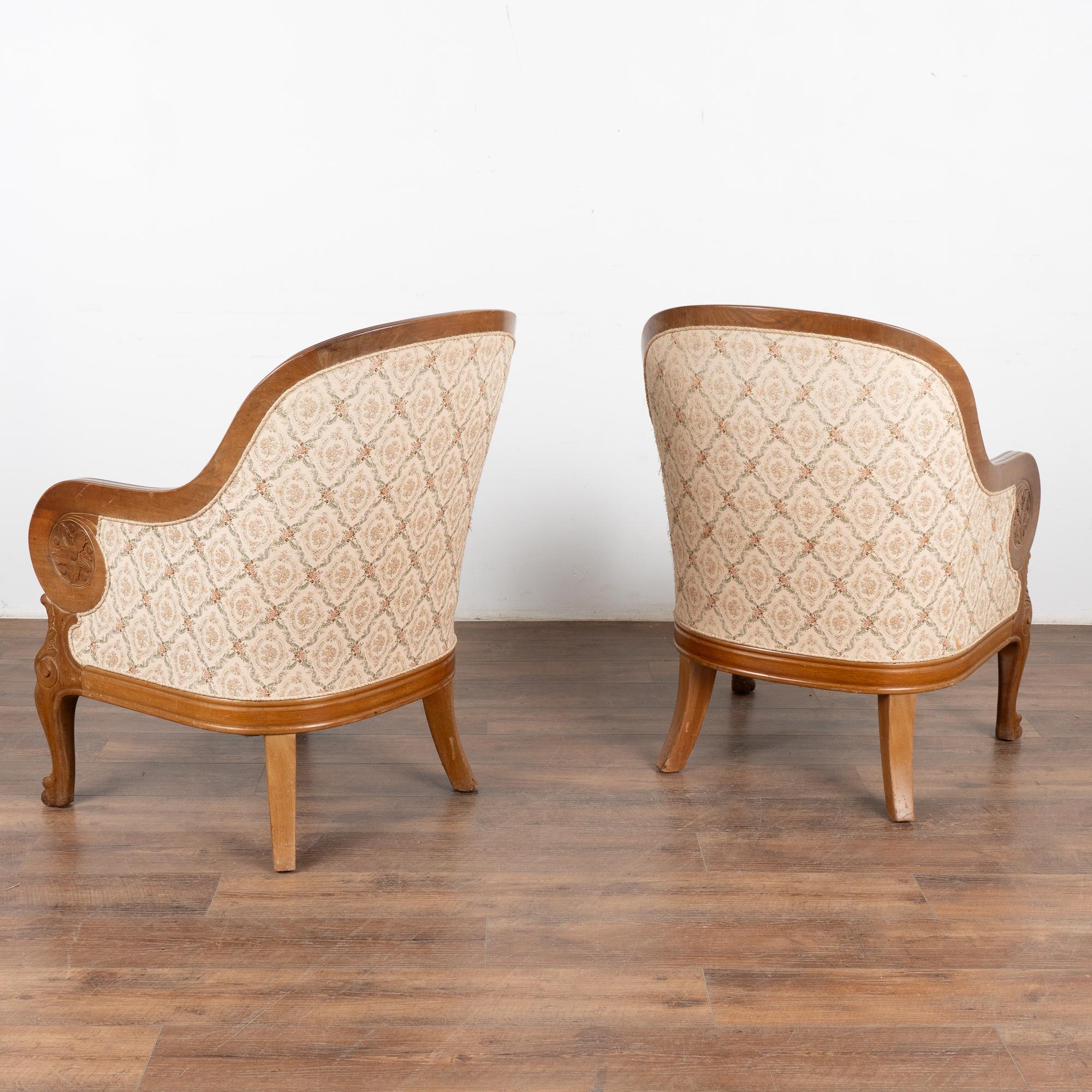 Pair, Mahogany Club Library Chairs, Denmark circa 1900's For Sale 5