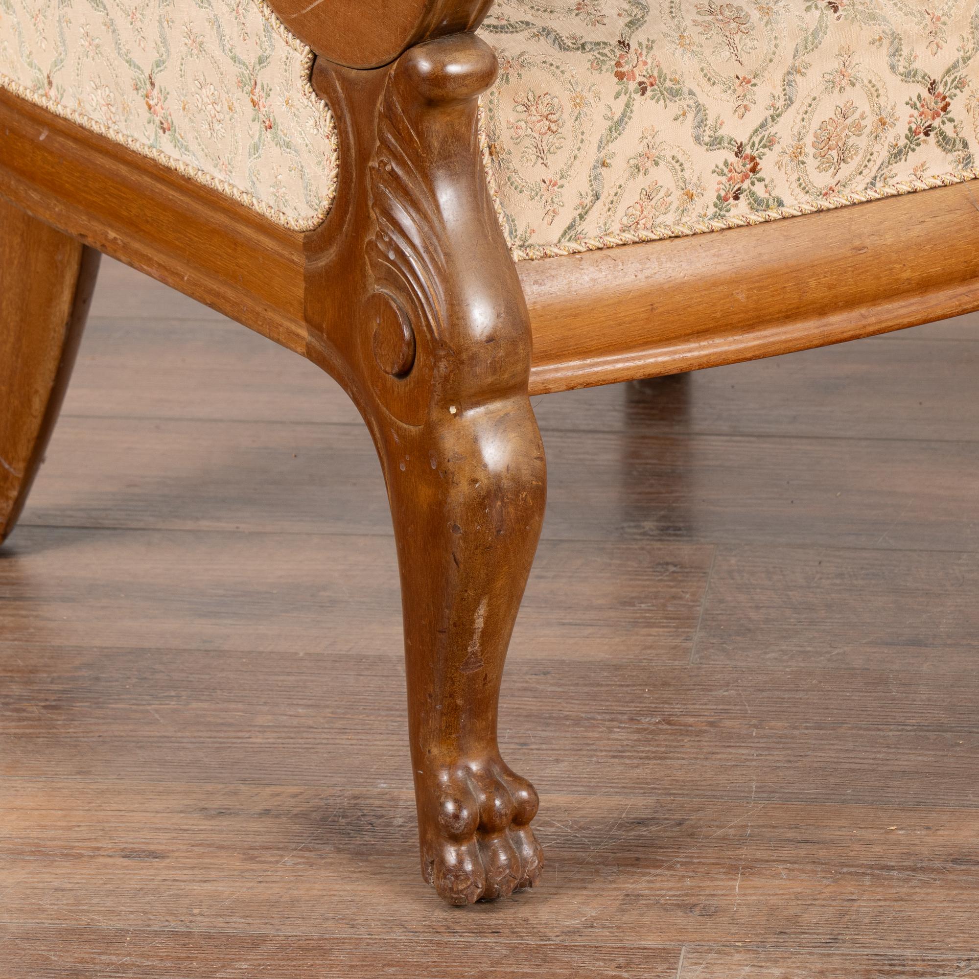 Pair, Mahogany Club Library Chairs, Denmark circa 1900's For Sale 1