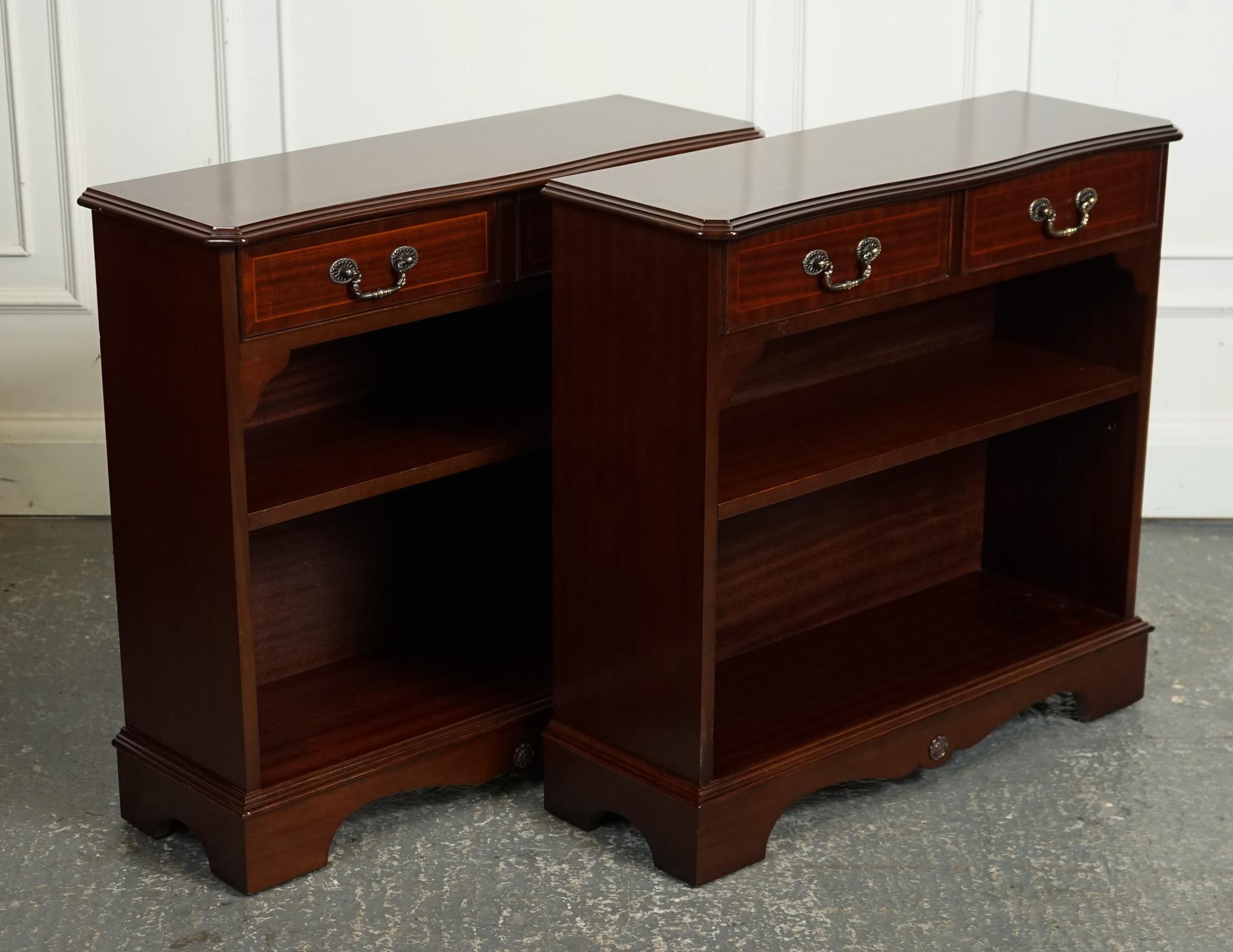 
We are delighted to offer for sale this Pair Of Hardwood Open Dwarf Library Bookcases With One Adjustable Shelf.

 They offer a stylish and practical storage solution for any library or living space. These bookcases would feature a classic design