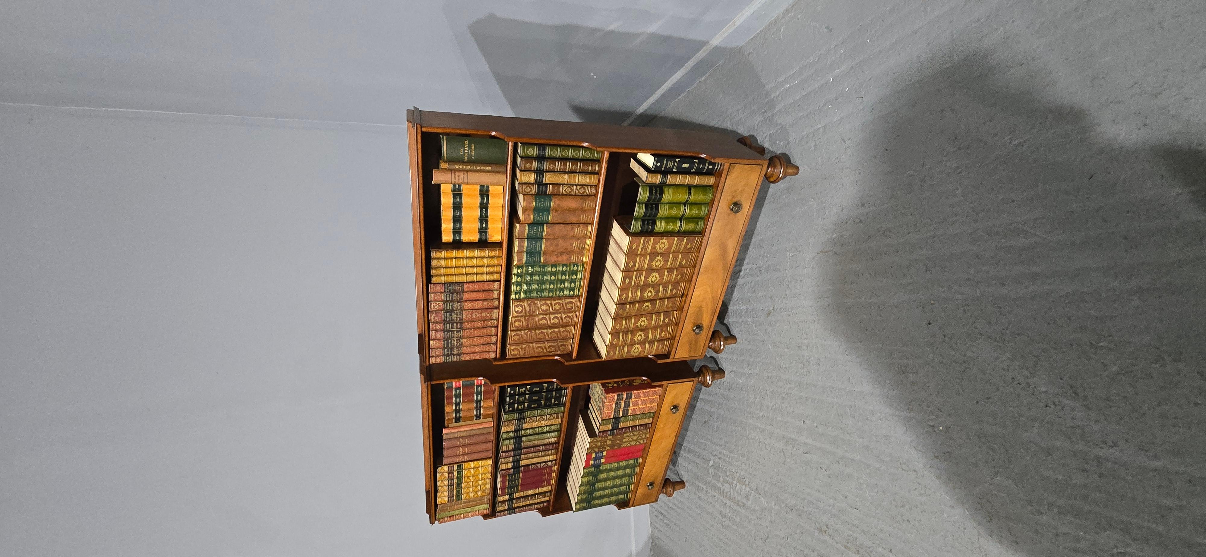 Coppia di librerie a cascata in mogano in vendita 3