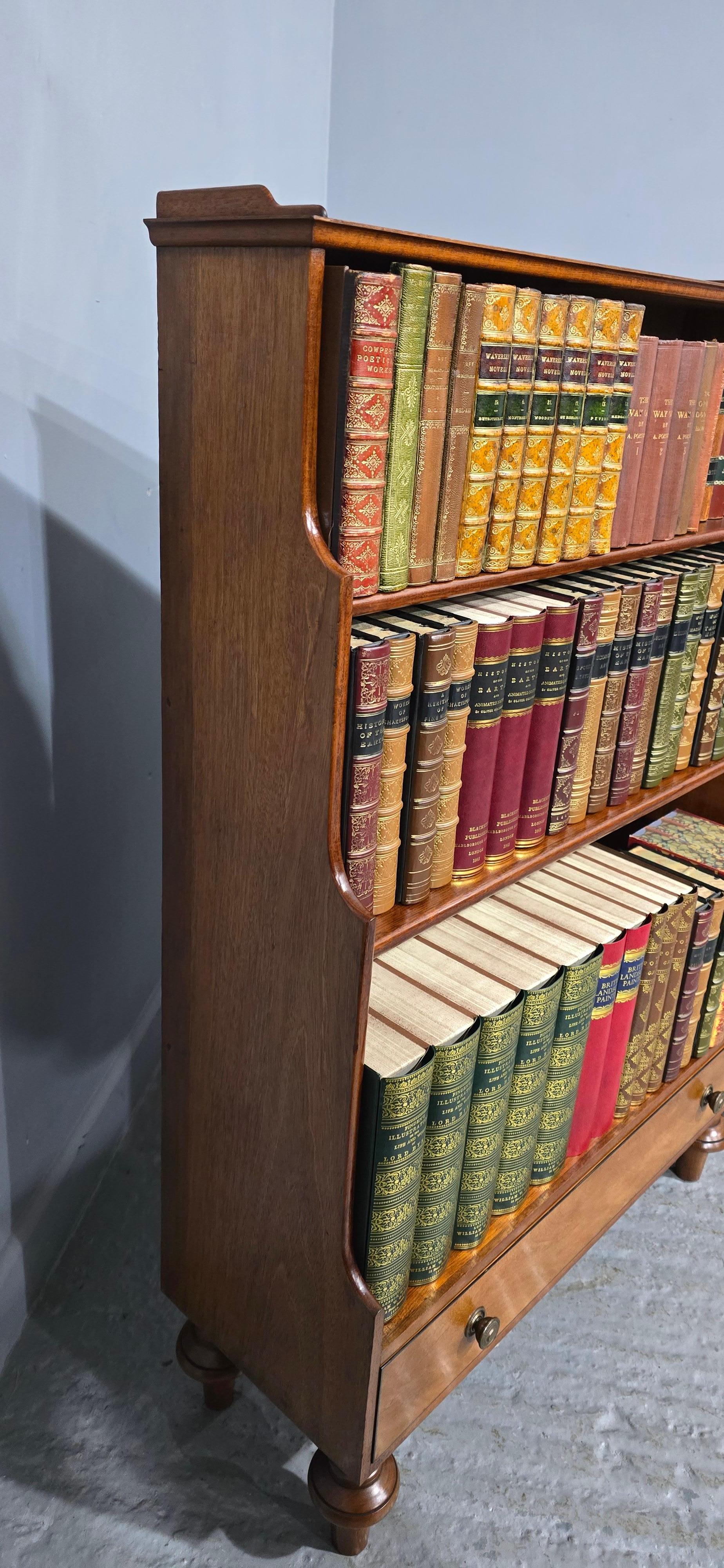 XX secolo Coppia di librerie a cascata in mogano in vendita