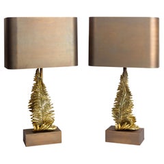 Pair Maison Charles Lamps By Chrystiane Charles Model Fougeres