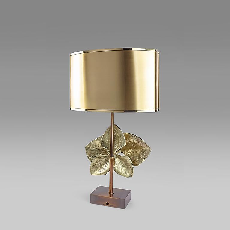 Late 20th Century Pair Maison Charles Orchidee Table Lamps For Sale