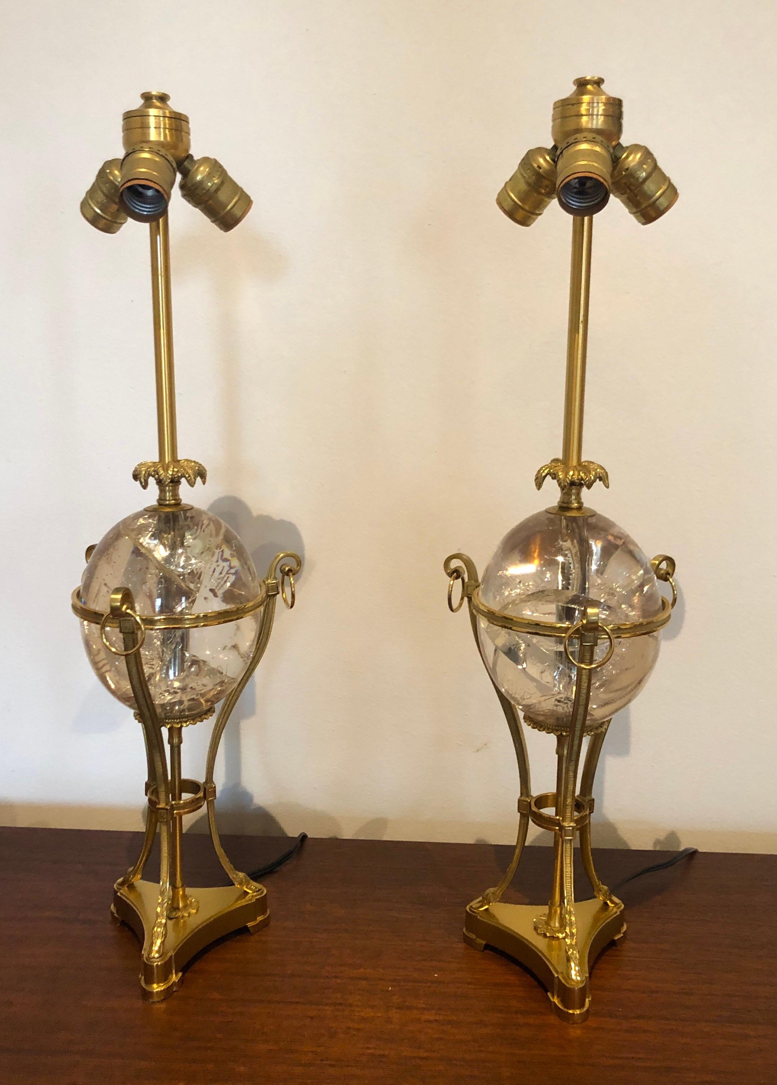 French Pair of Maison Charles Table Lamps