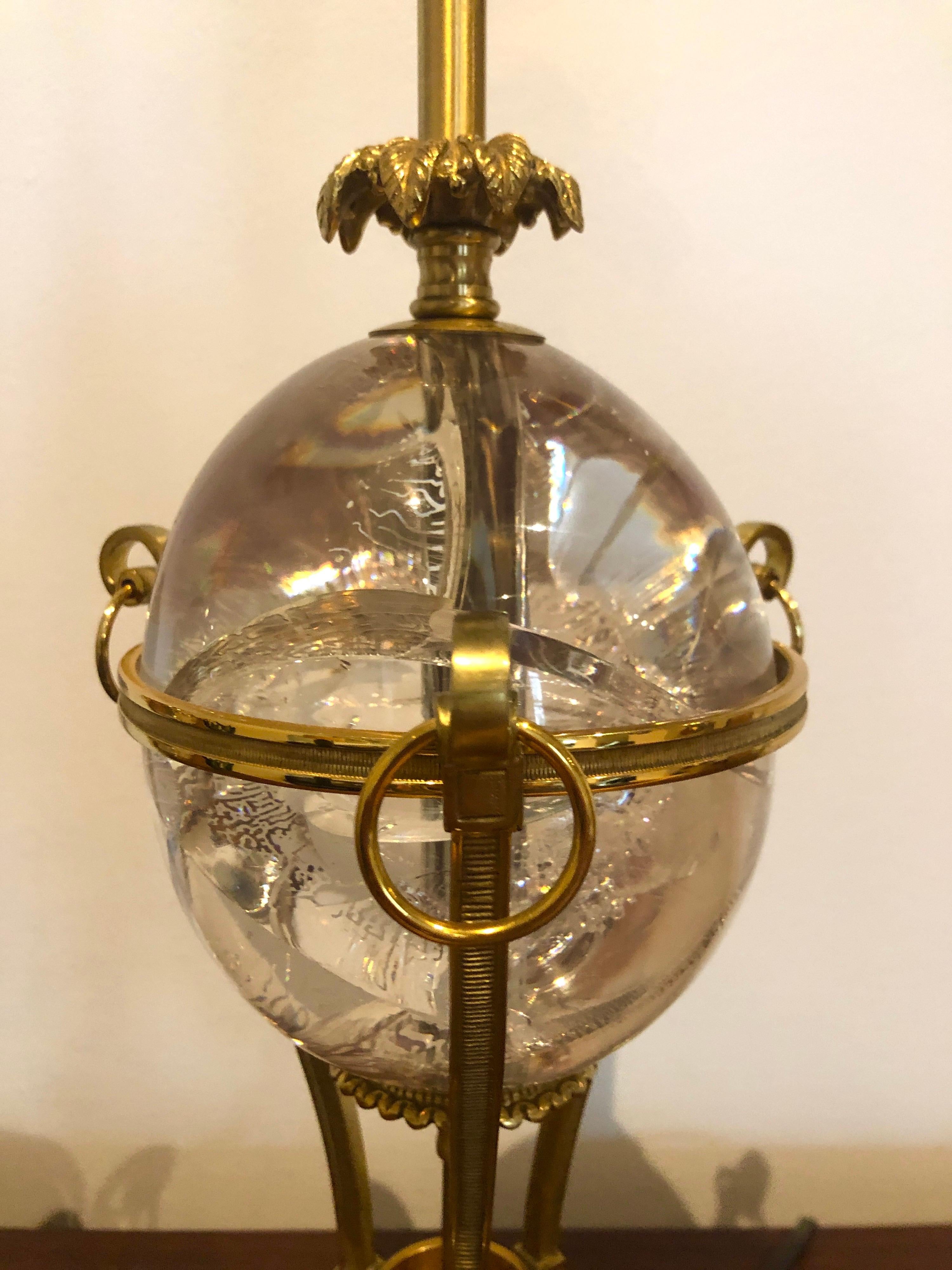 Gilt Pair of Maison Charles Table Lamps