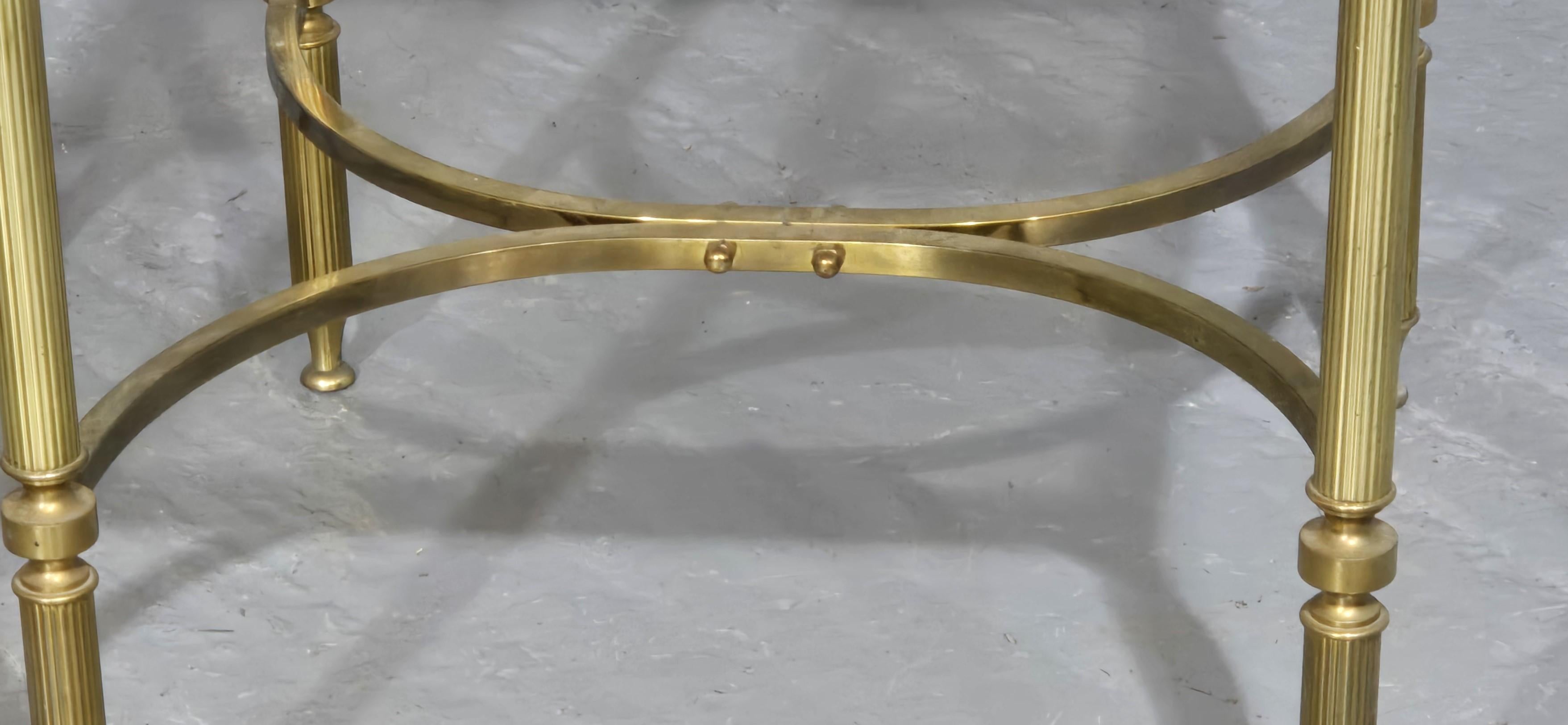 French Pair Maison Jansen Side Lamp Tables For Sale