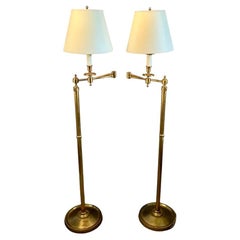 Pair Maison Jansen Style Swing-Arm Reading Lamps