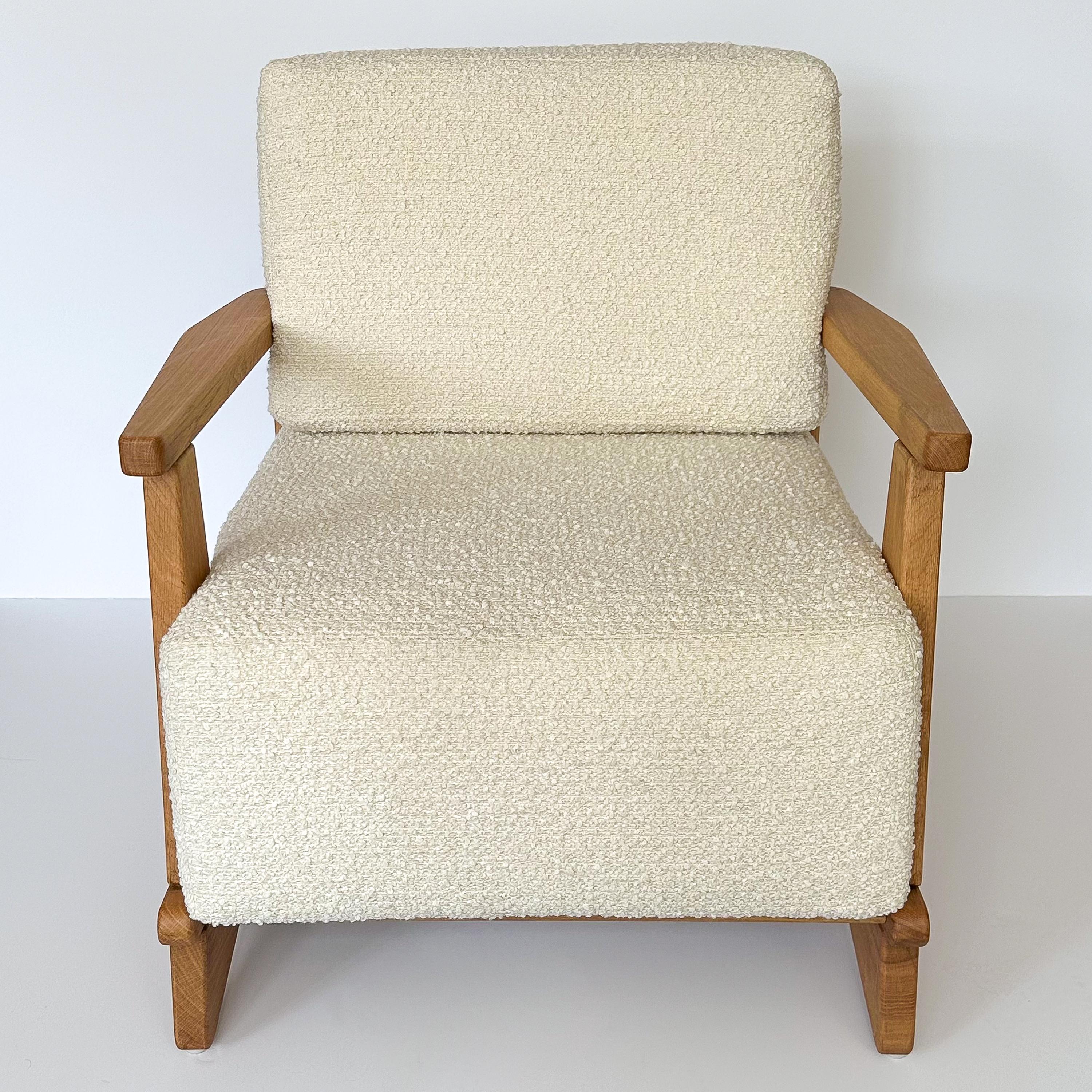 Fabric Pair Maison Regain Elm and Boucle Lounge Chairs