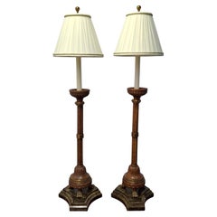 Pareja de lámparas buffet con forma de candelabro Maitland Smith