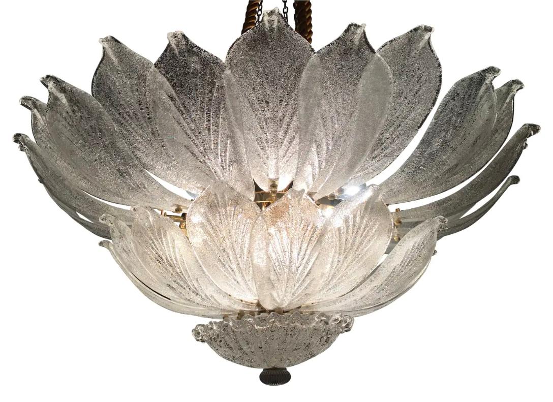 Pair Majestic Venetian Ceiling lights. Murano  For Sale 3