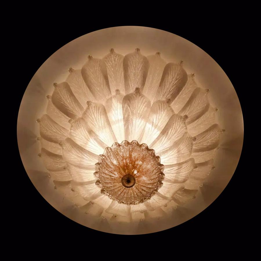 Pair Majestic Venetian Ceiling lights. Murano  For Sale 4