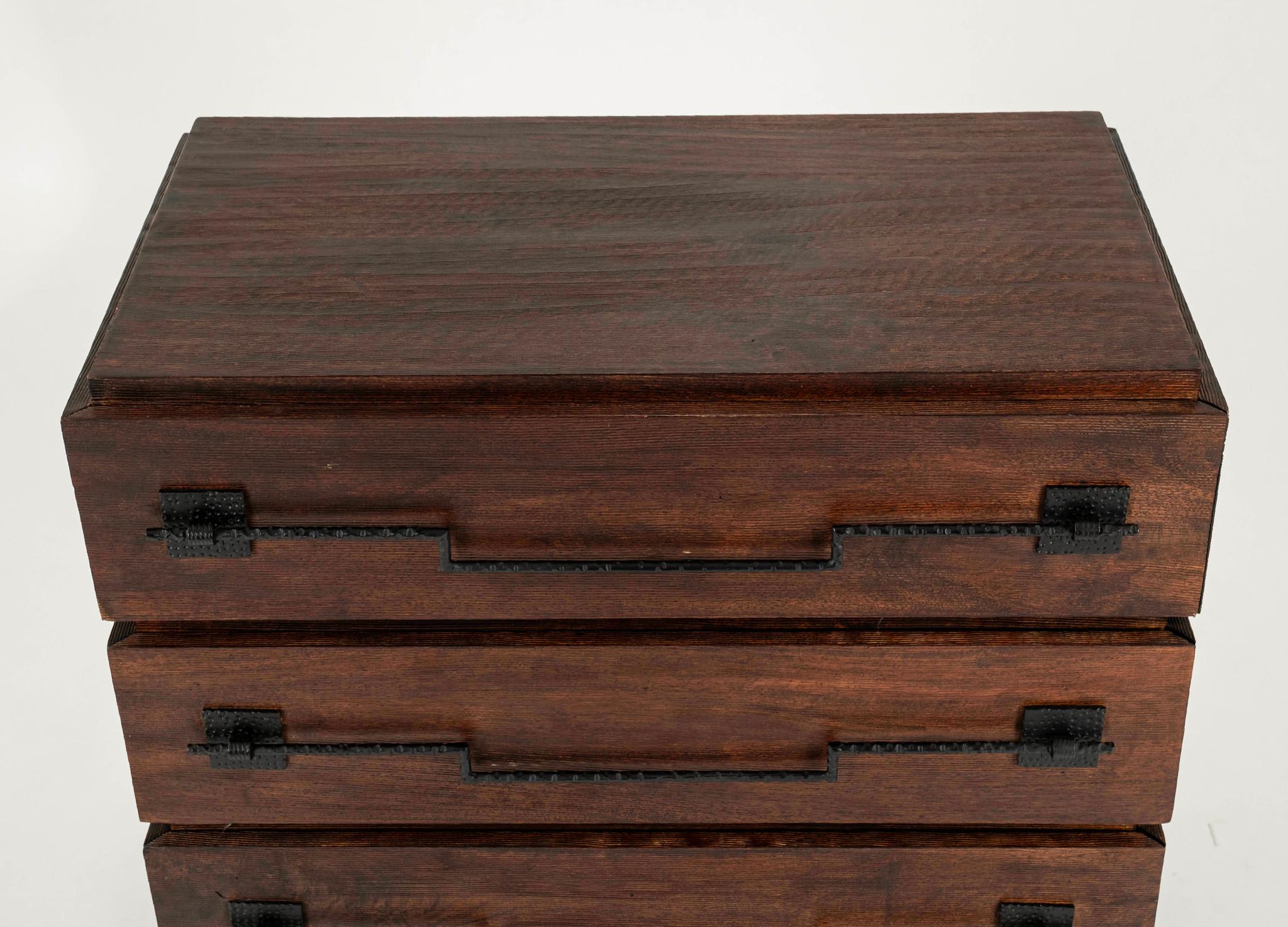 Pair Mango Hardwood Chests For Sale 3