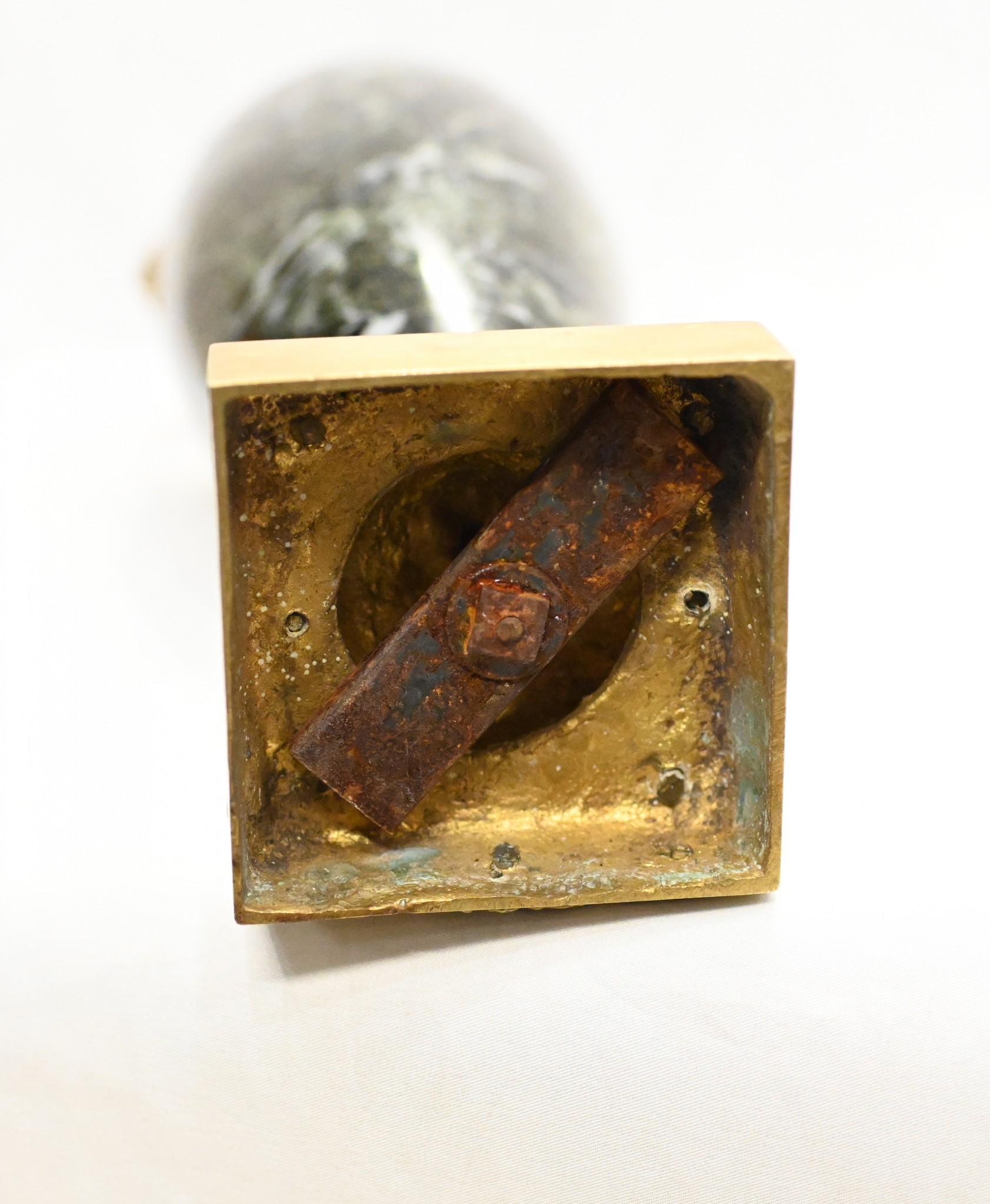 Par de Urnas Ánfora de Mármol Cassolettes Imperio Francés 1880 en venta 5