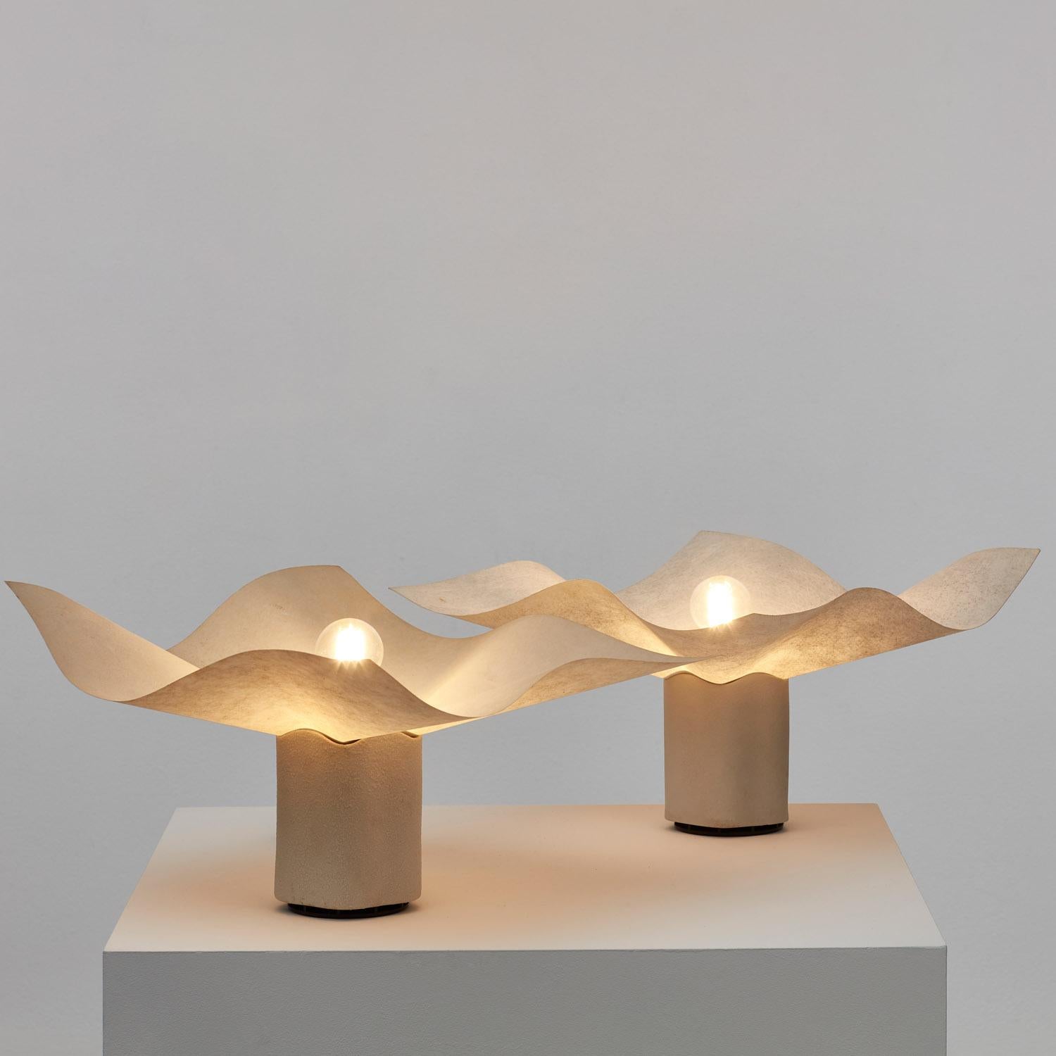 Postmoderno Coppia di lampade da tavolo Mario Bellini Area per Artemide, Italia 1974 in vendita