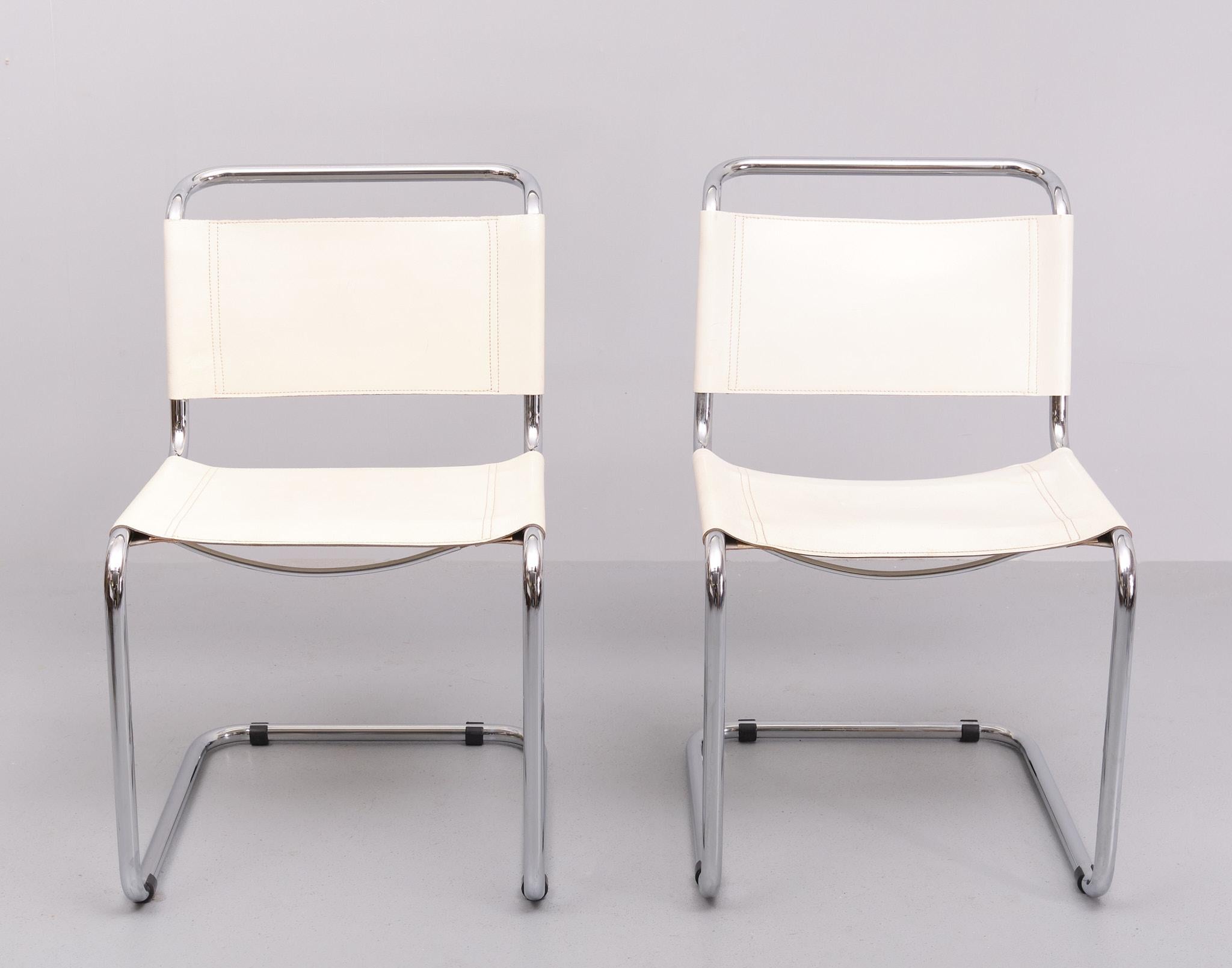 Paire de chaises cantilever Mart stam S33  1970s  en vente 2