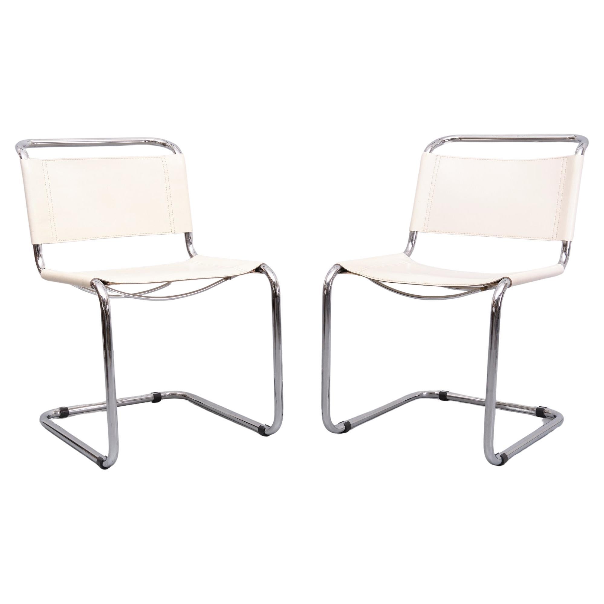 pair Mart stam S33 cantilever chairs  1970s  For Sale