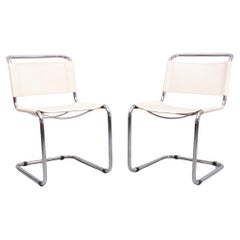 pair Mart stam S33 cantilever chairs  1970s 