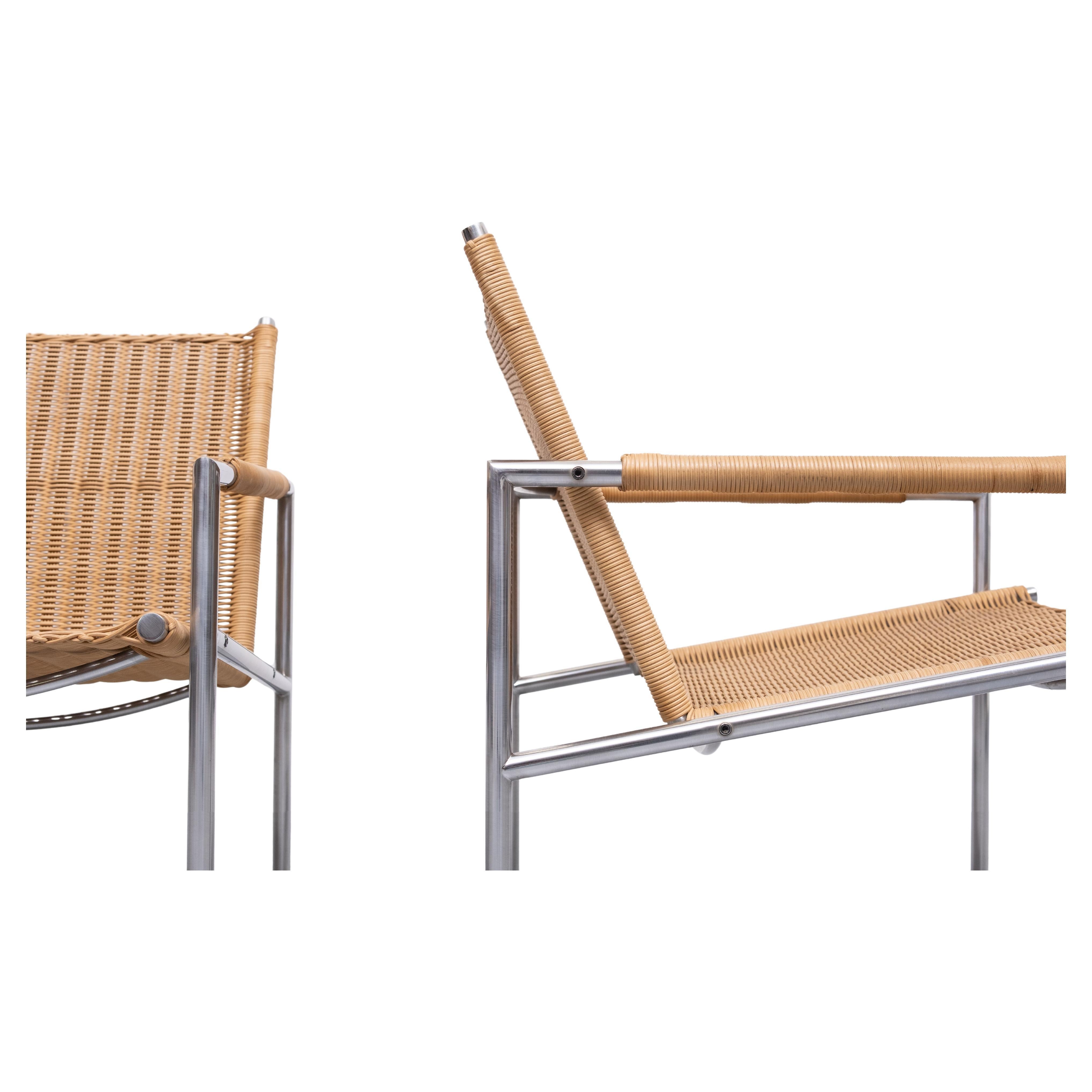 paire  Martin Visser SZ01 Easy Chairs for 't Spectrum, 1960 Hollande en vente 3