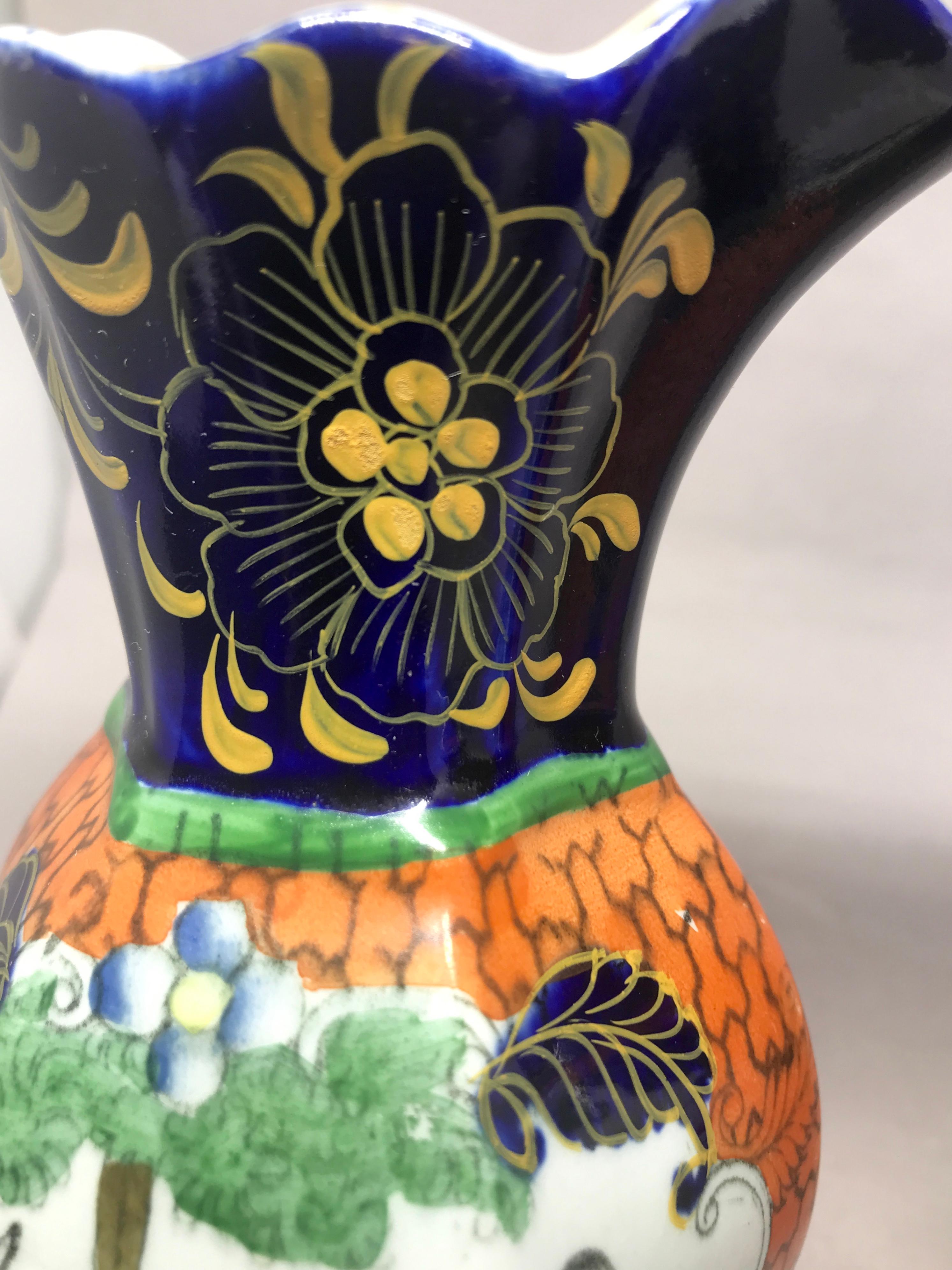 Ironstone Coppia di vasi Chinoiserie di Mason in vendita
