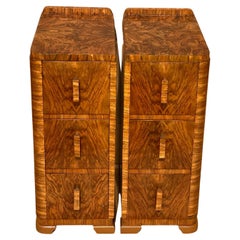 Pair matching Art Deco nightstands