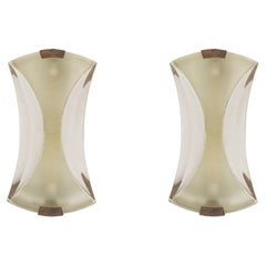 Pair Max Ingrand Fontana Arte Model 2225 Sconces