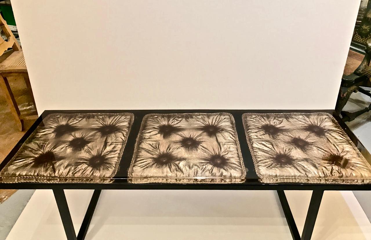 Pair of McCollin Bryan Resin Benches or Tables In Good Condition In Pasadena, CA