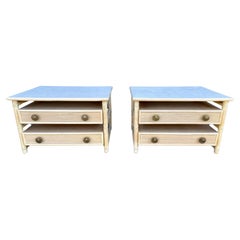 Vintage Pair McGuire Side Tables or Nightstands