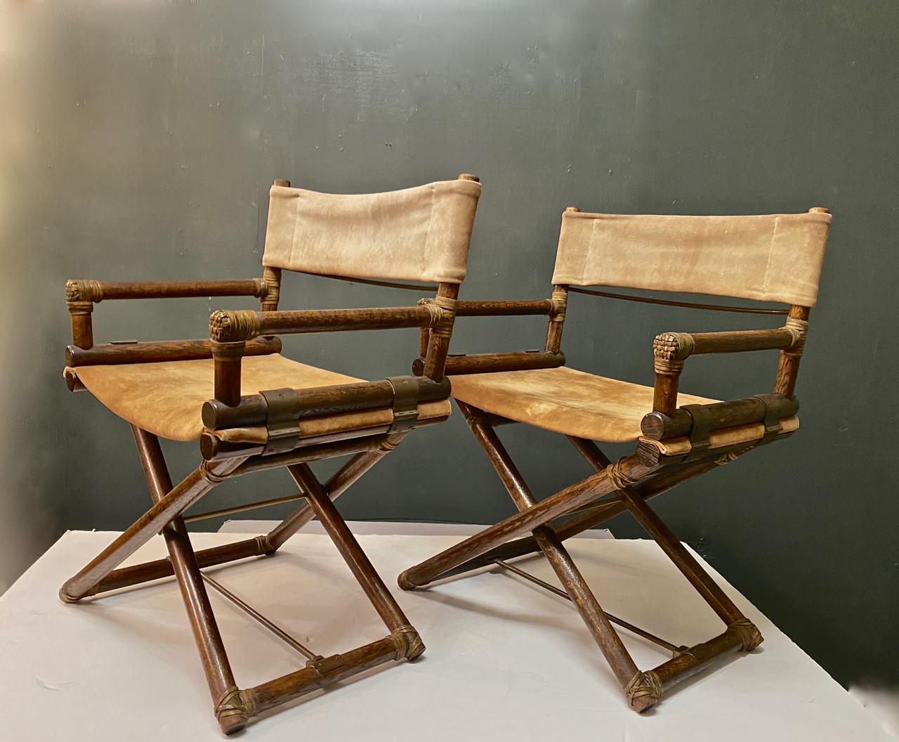 Pair of McGuire Directors Chairs 5