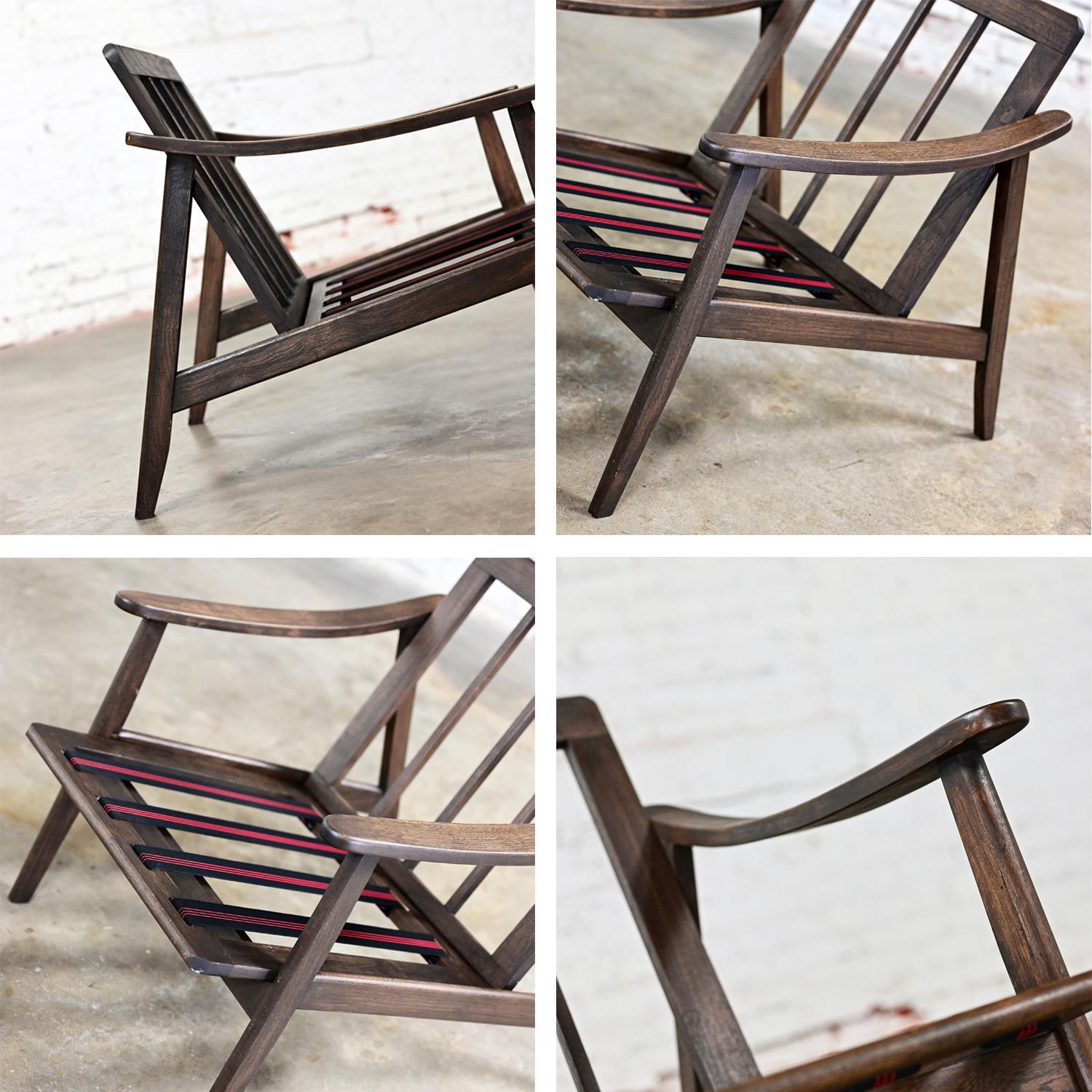 Coppia di telai per poltrone in stile danese o scandinavo The Modern Scandinavian, in legno color noce in vendita 5