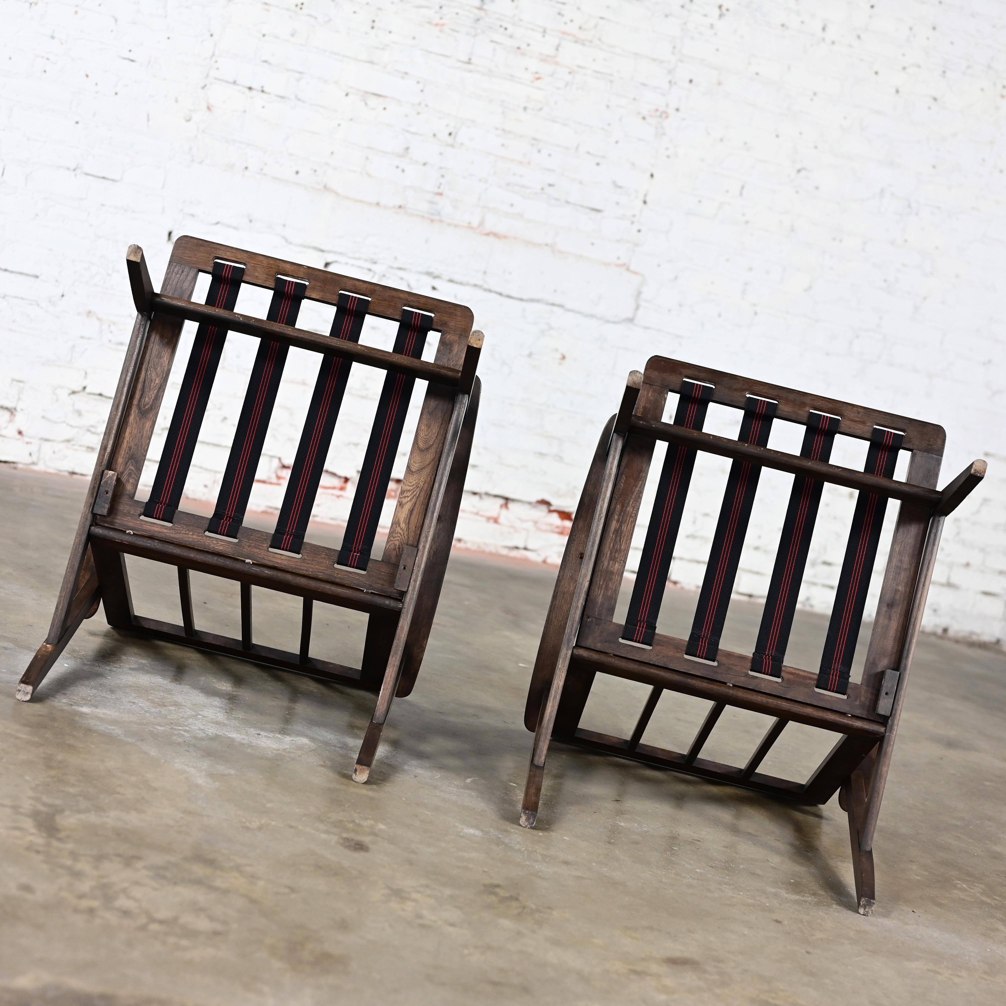 Coppia di telai per poltrone in stile danese o scandinavo The Modern Scandinavian, in legno color noce in vendita 11