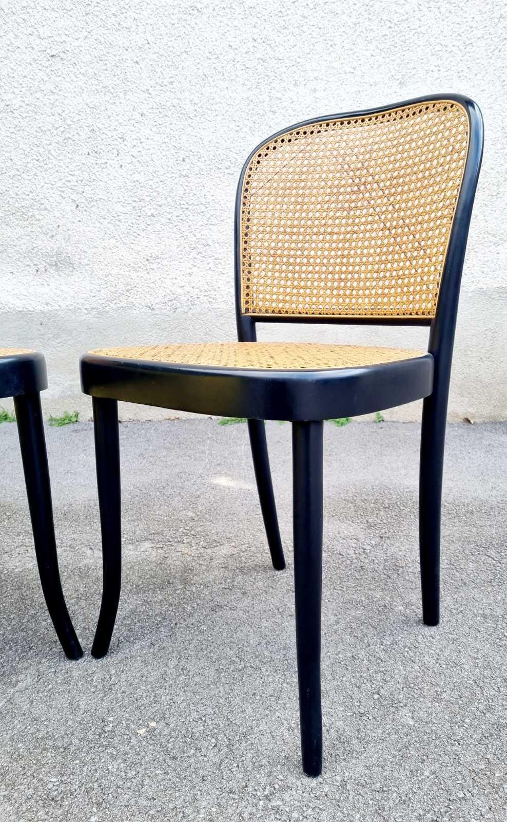 Paire de chaises de salle à manger MCM Prague n°811 conçue par Josef Hoffmann, Drevounia, années 60 en vente 7