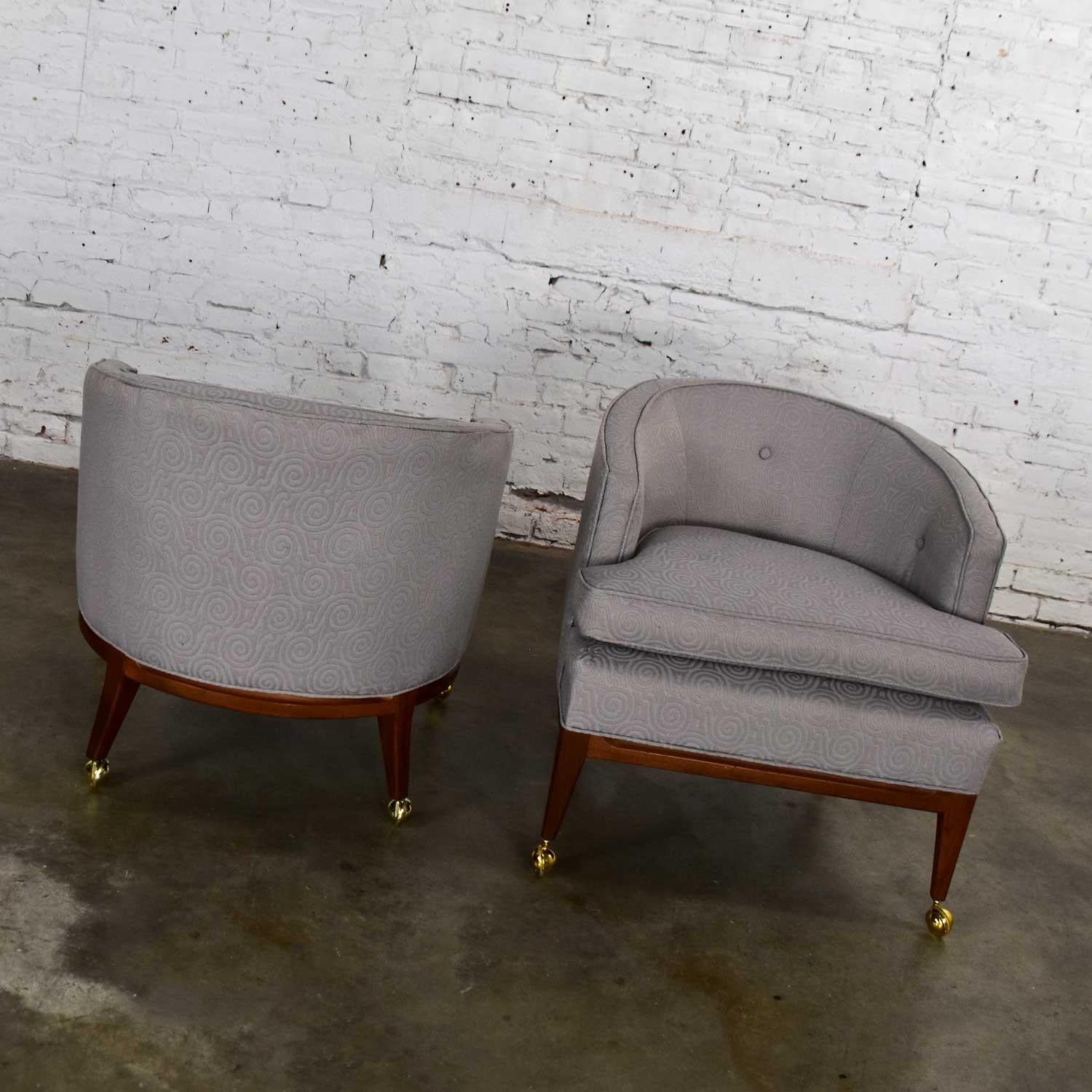 upholstered club chair with casters