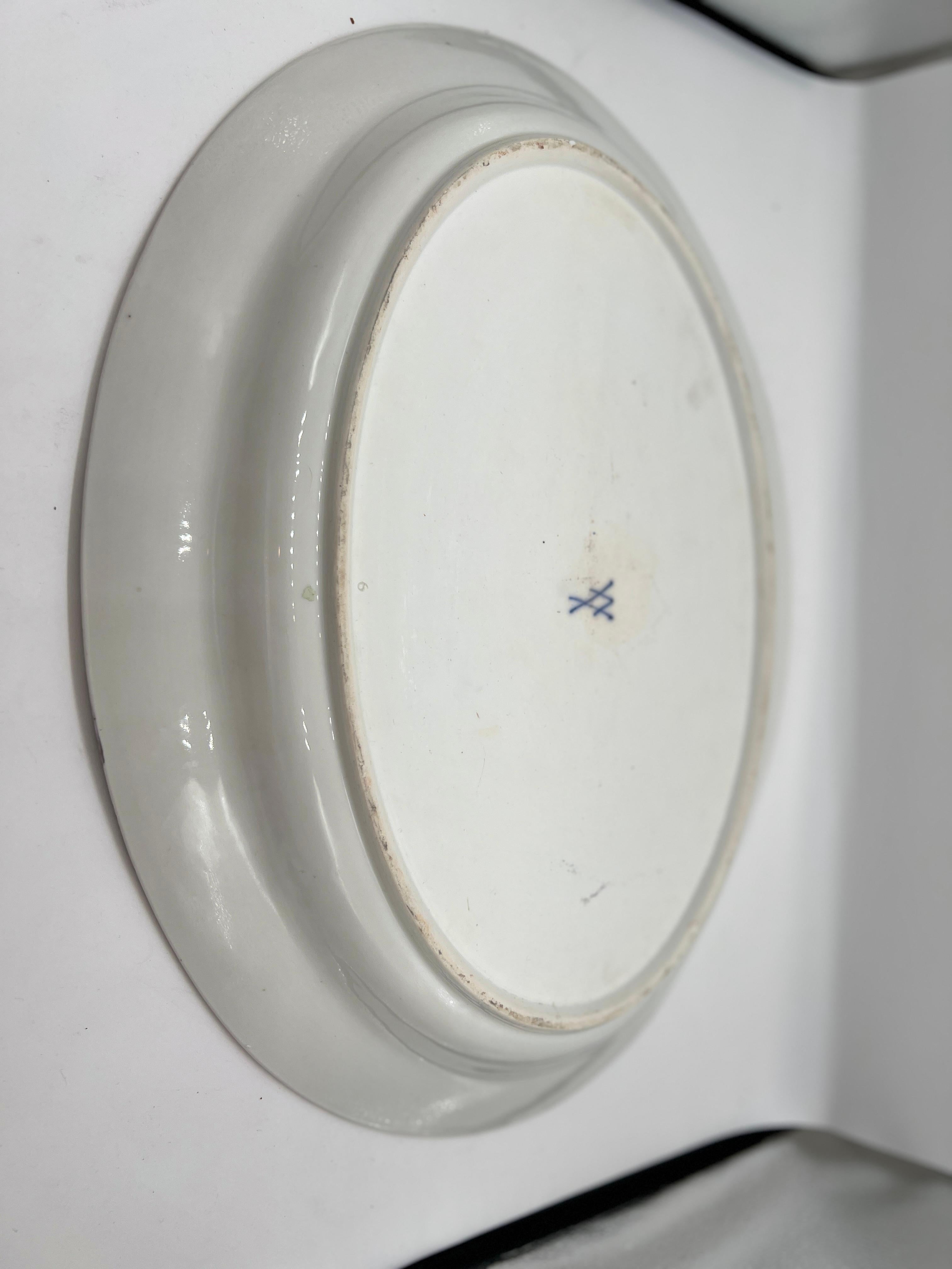 Pareja, Platos de Meissen Porcelana 