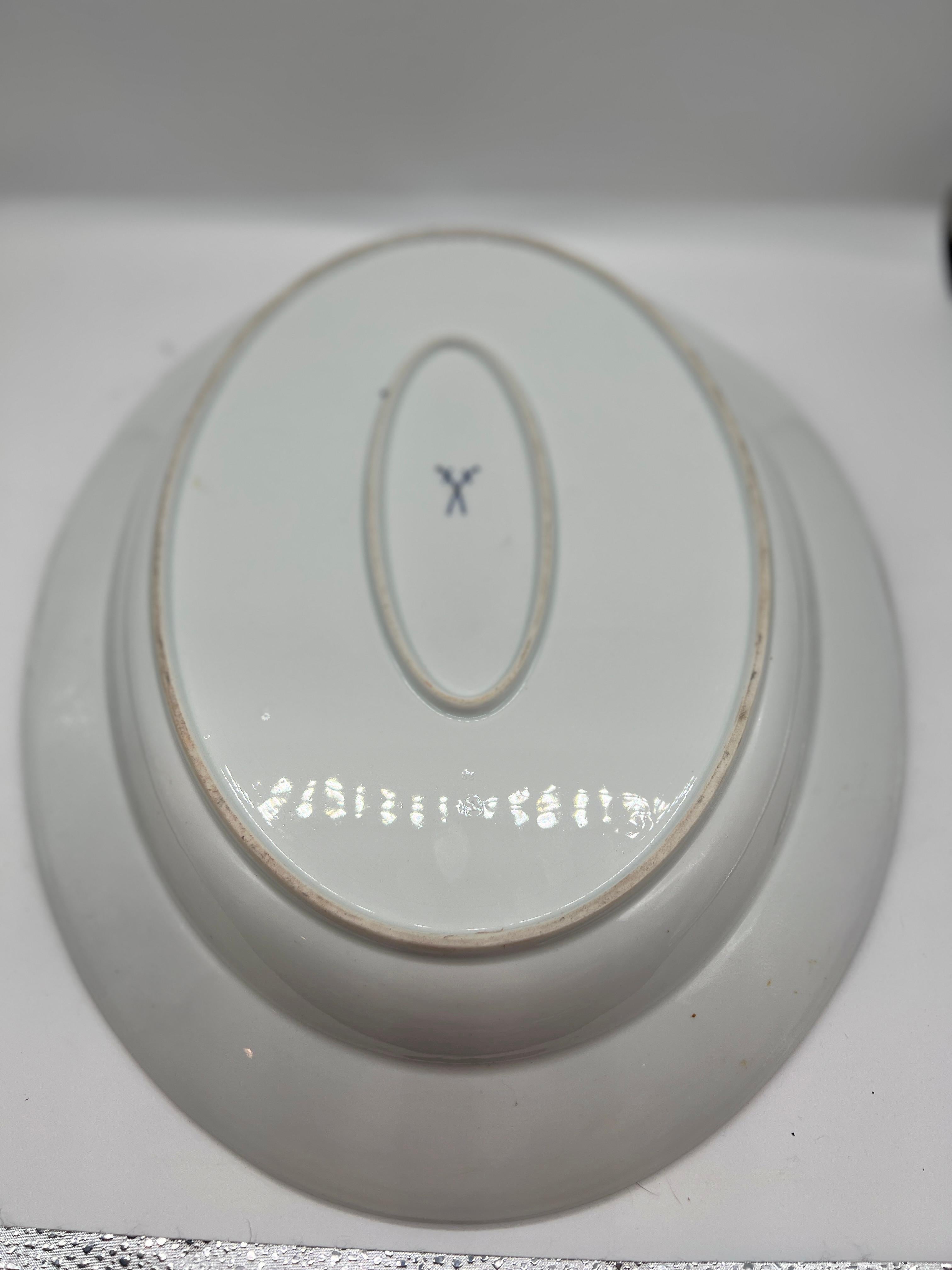 Pareja, Platos de Meissen Porcelana 