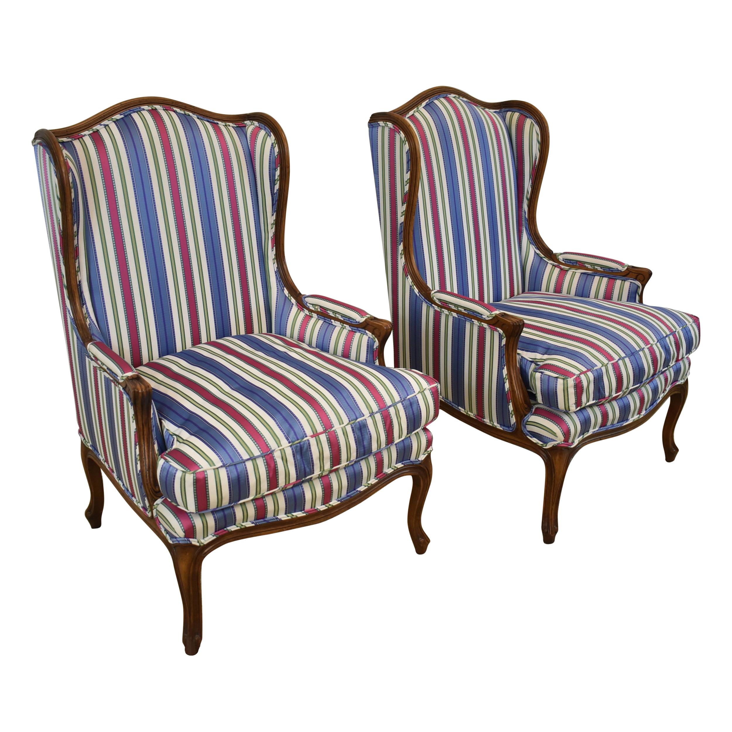 Pair of Meyer, Gunther and Martini Wingback Chairs at 1stDibs