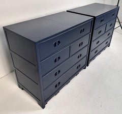 Pair, Michael Taylor for Baker Far East Collection Chests, USA c 1950s