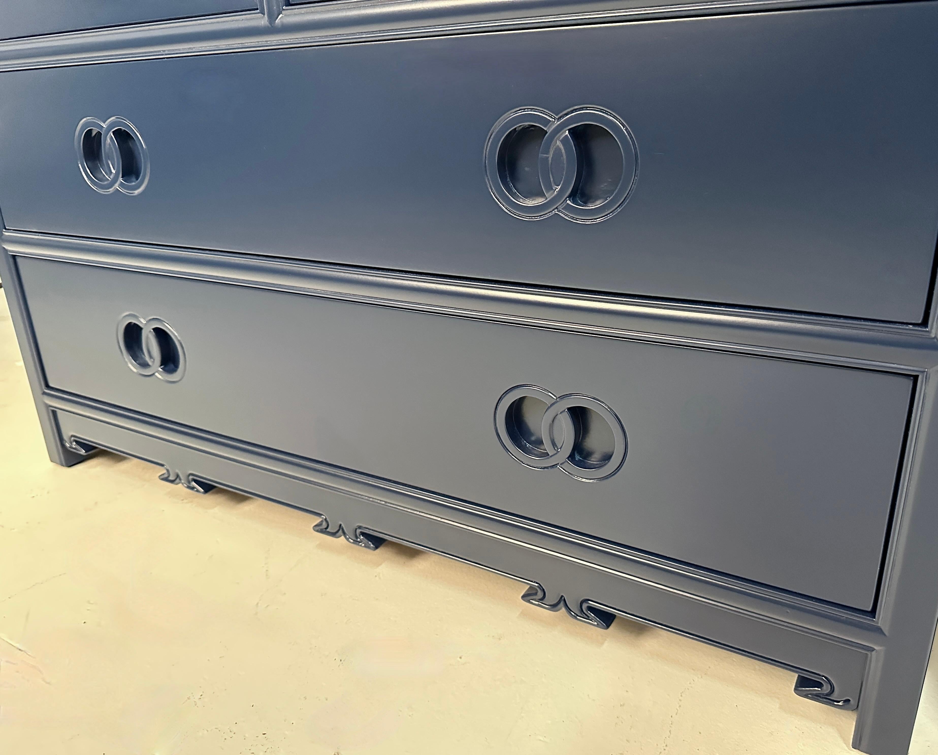 Legno Coppia di cassapanche Michael Taylor for Baker Far East Collection, Stati Uniti, anni '50 ca. in vendita