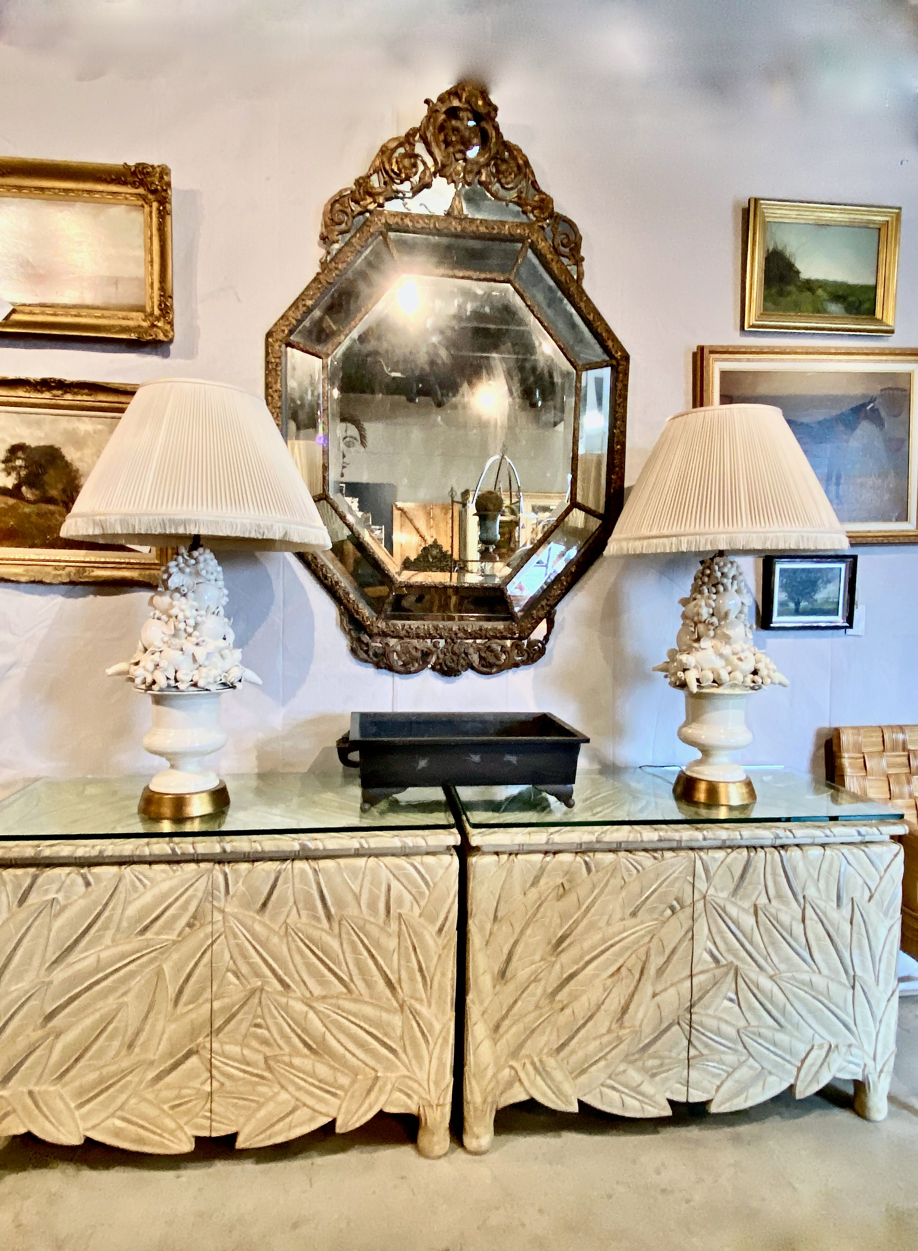 Both cabinets are in very good to excellent original condition. We acquired them from a well-known Beverly Hills estate that was decorated by Paul Ferrante in the early 1960's. The house was decorated with multiple mid-century master designer pieces